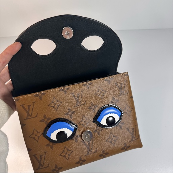 Louis Vuitton Reverse Monogram Kabuki Pochette Black - Picture 9 of 16